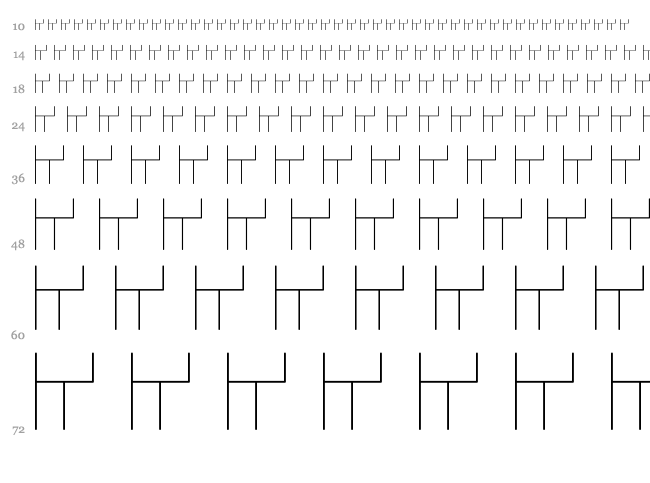 Observer font waterfall